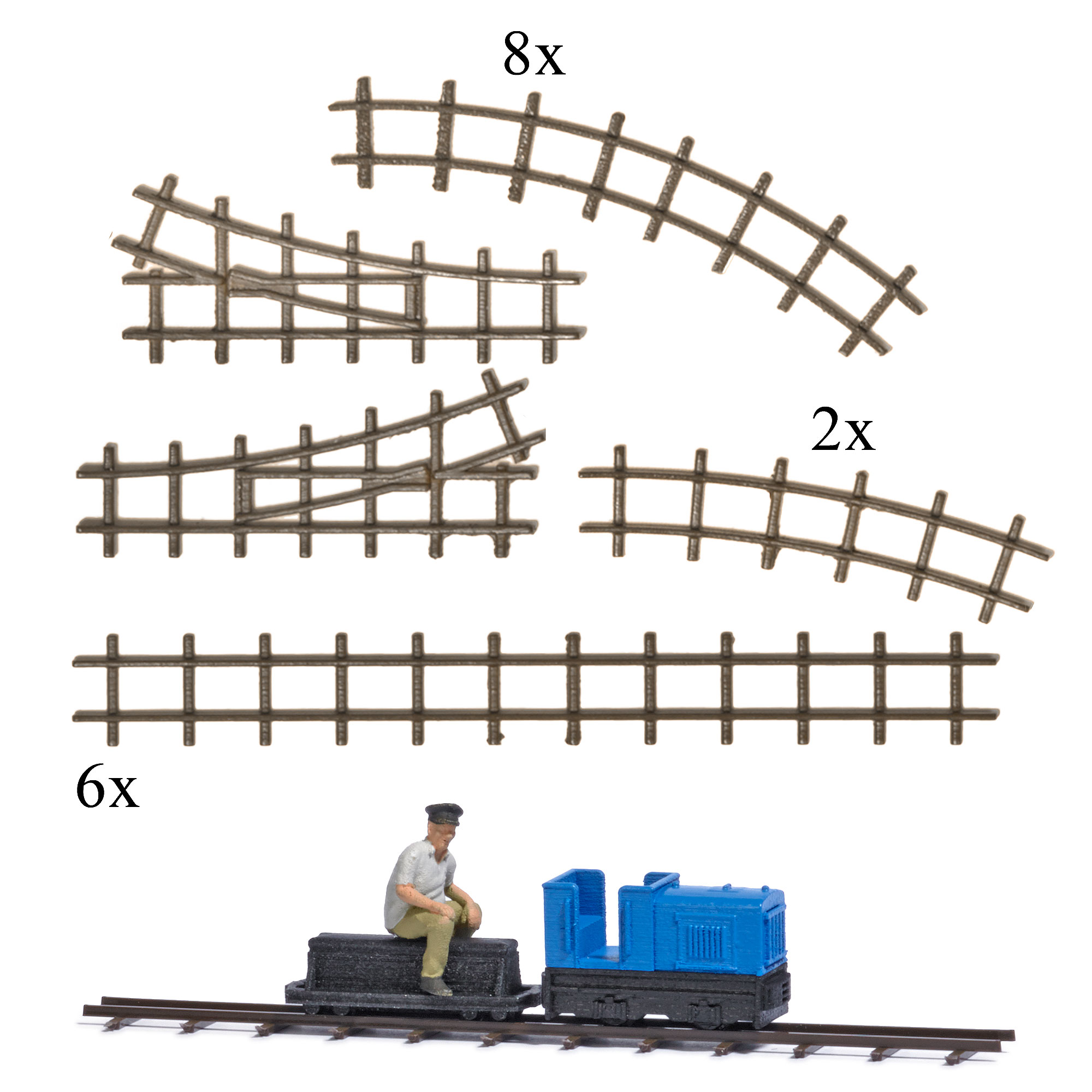 Busch 79828 Action Set Gartenbahn 1:87 Spur H0 Neu OVP