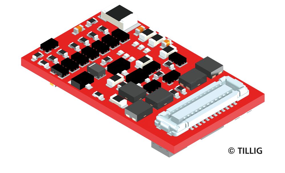 Tillig 66042 Decoder E24 nach NEM 664 Spur TT