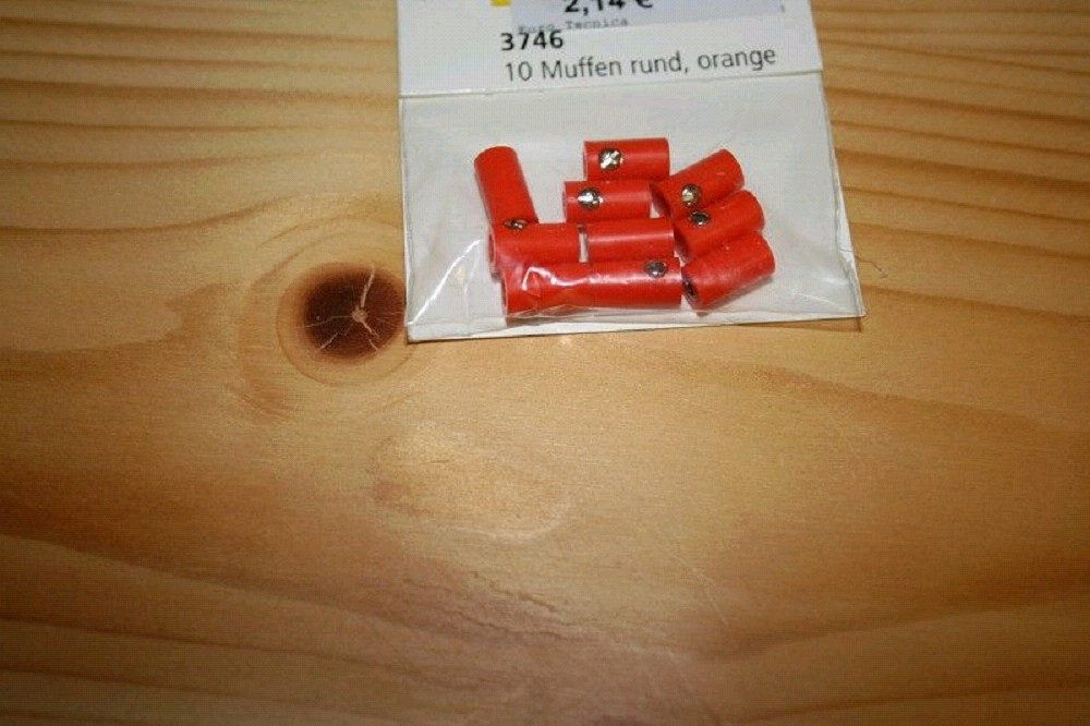 Brawa 3746 Muffen 10 Stück orange