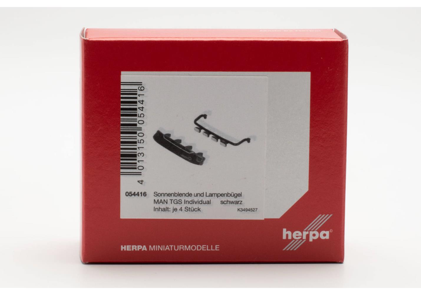 Herpa 054416 Zubehör Topleuchten mit Sonnenblende schwarz 1:87
