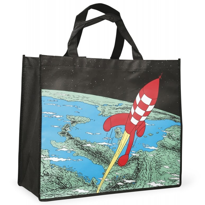 Tim & Struppi TINTIN 04244 Einkaufstasche Mondrakete 45x38x20cm NEU