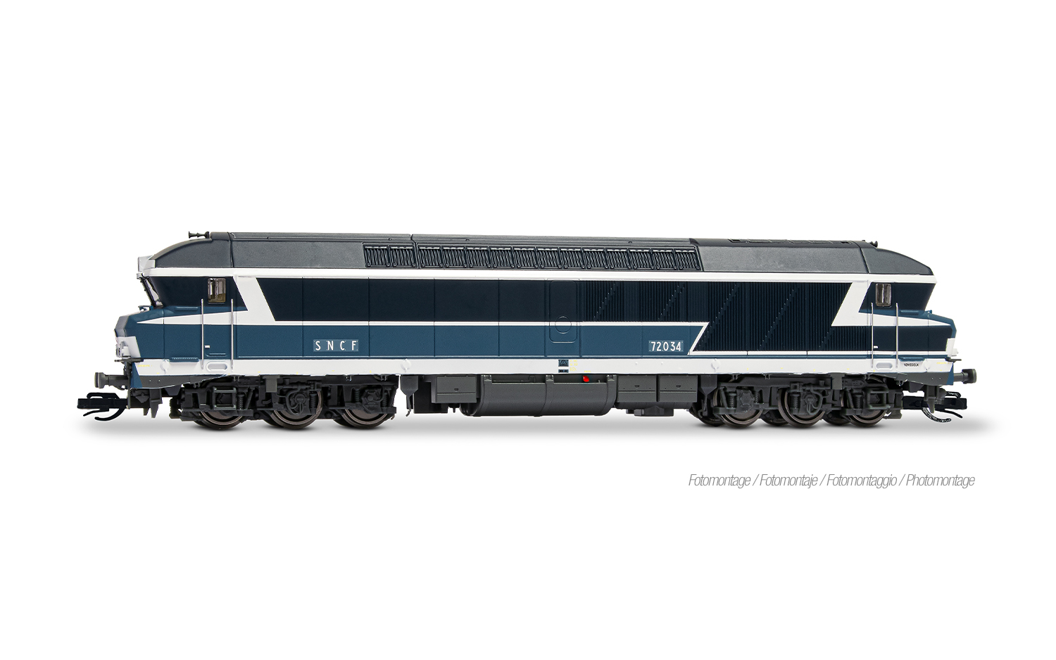 Arnold HN9086HM SNCF, 6-ach. Diesellokomotive CC 72034, Ursprungslackierung,