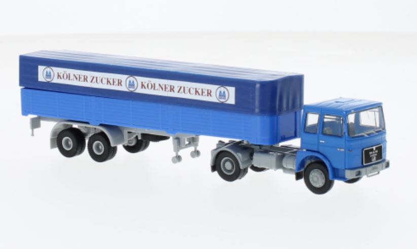 Brekina 78150 MAN F7 PP-SZ Kölner Zucker 1968 1:87 Spur H0 Neu