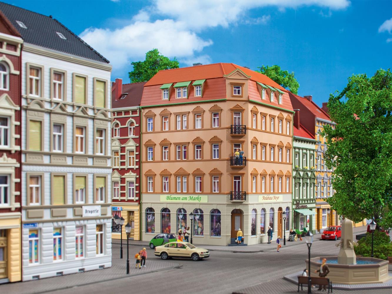 Auhagen 11447 Eckhaus Schmidtstraße 10 1:87 Spur H0 Bausatz Neu