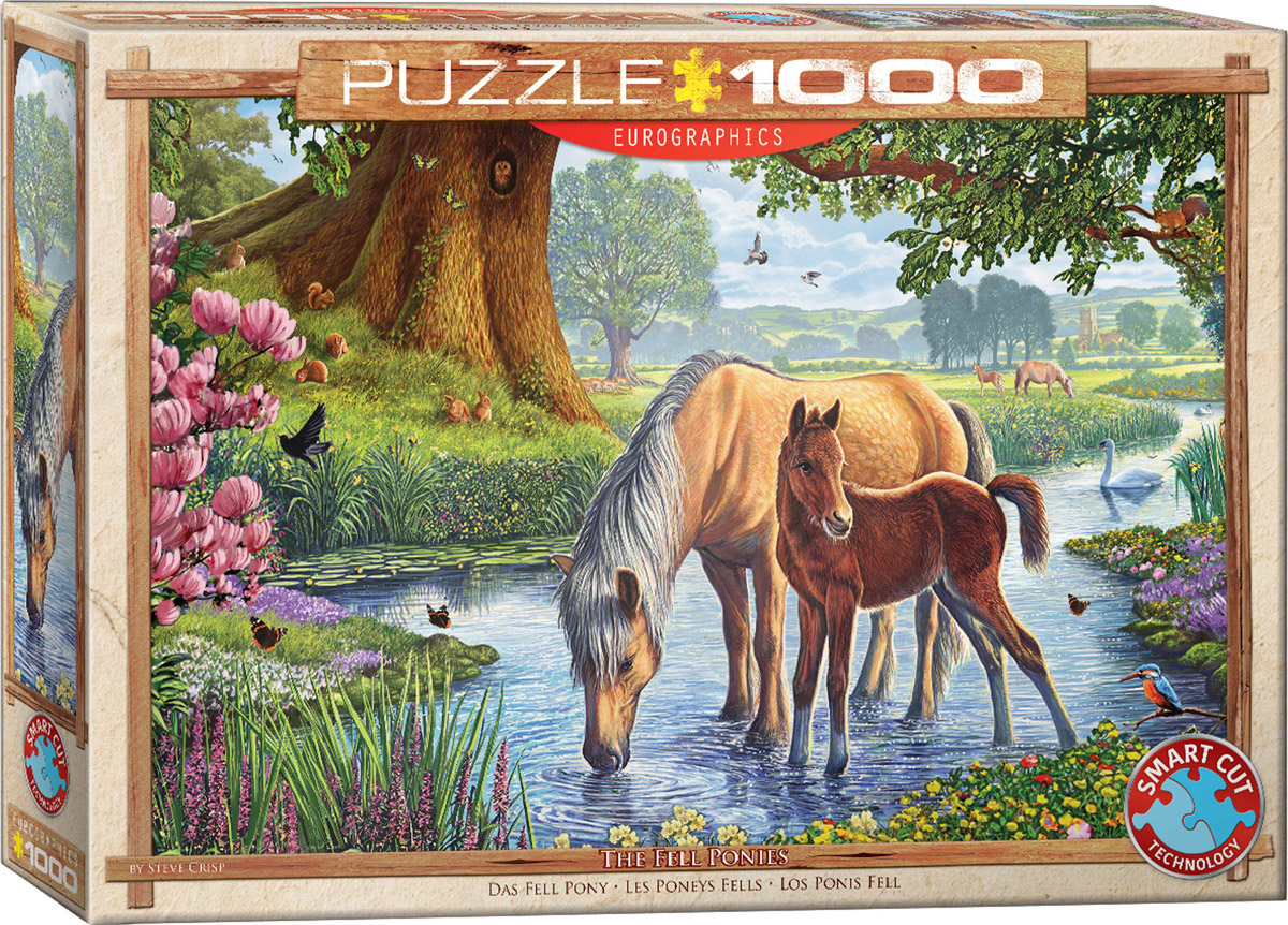 EUROGRAPHICS 6000-0976 Fell Ponies von Steve Crisp 1000 Teile Puzzle Neu OVP