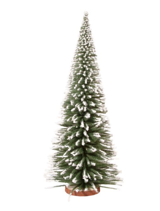 Noch 4019836 Deko-Schneetanne mit Holzfuß, 35cm hoch