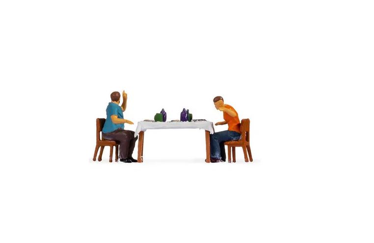 Noch 16514 Tiny-Scenes “Mittagessen” 1:87 Spur H0 Neu OVP