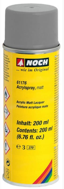 Noch 61176 Acrylspray matt grau 200 ml