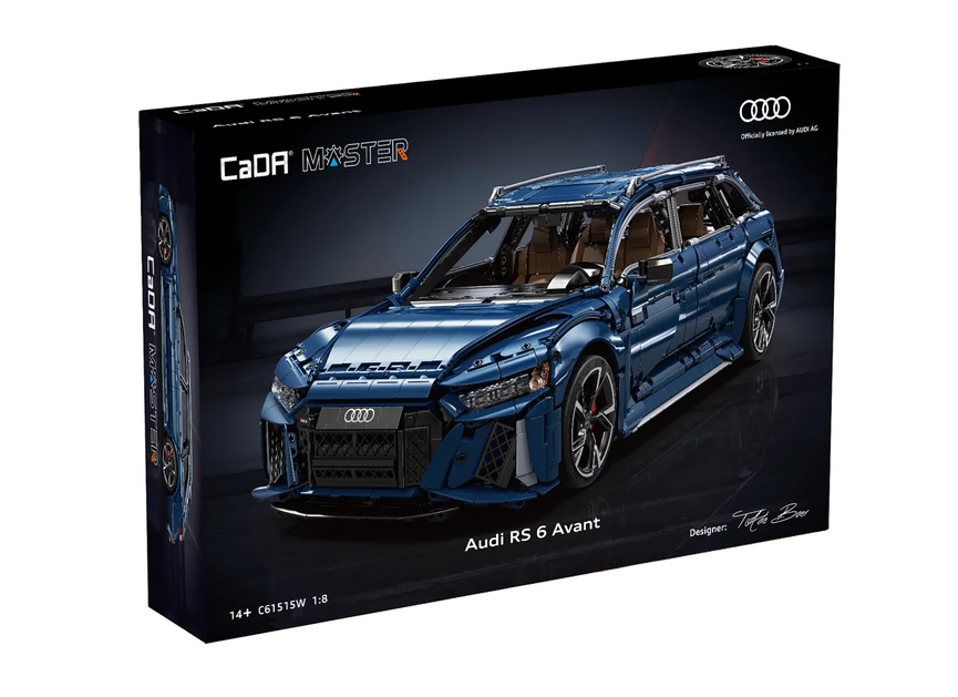 CaDA C61515W Audi RS6 Avant Super Sport 1:8 blau Bricks