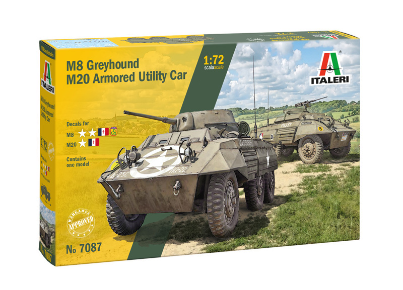 Italeri 7087 M8 Greyhound / M20 Armored Utility Car 1:72 Bausatz