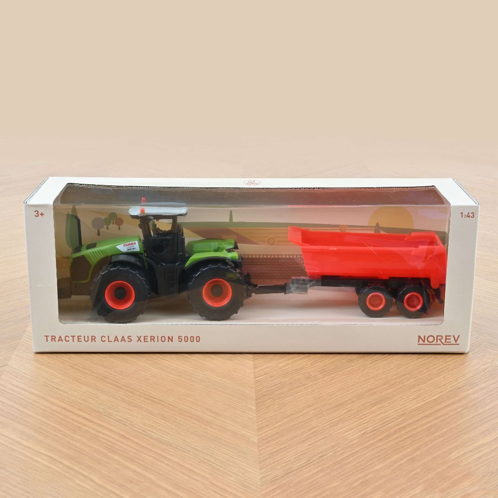 Norev 431000 Zugmaschine CLAAS Xerion 5000 mit Anhänger 1:43