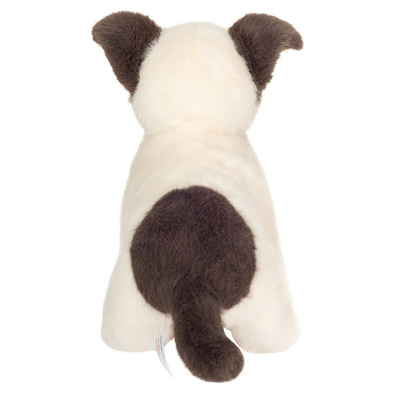 Teddy Hermann 919865 Hundewelpe Russell weiß/braun 25 cm Plüsch/Kuscheltier