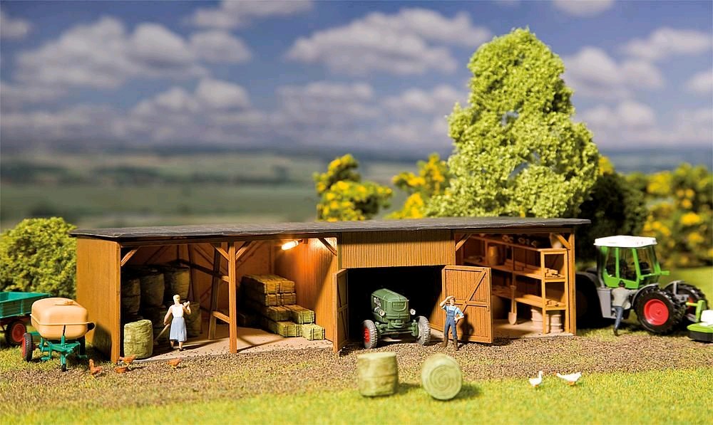 Faller 130523 Heuballenlager mit Werkstatt 1:87 Spur H0 Bausatz Neu OVP
