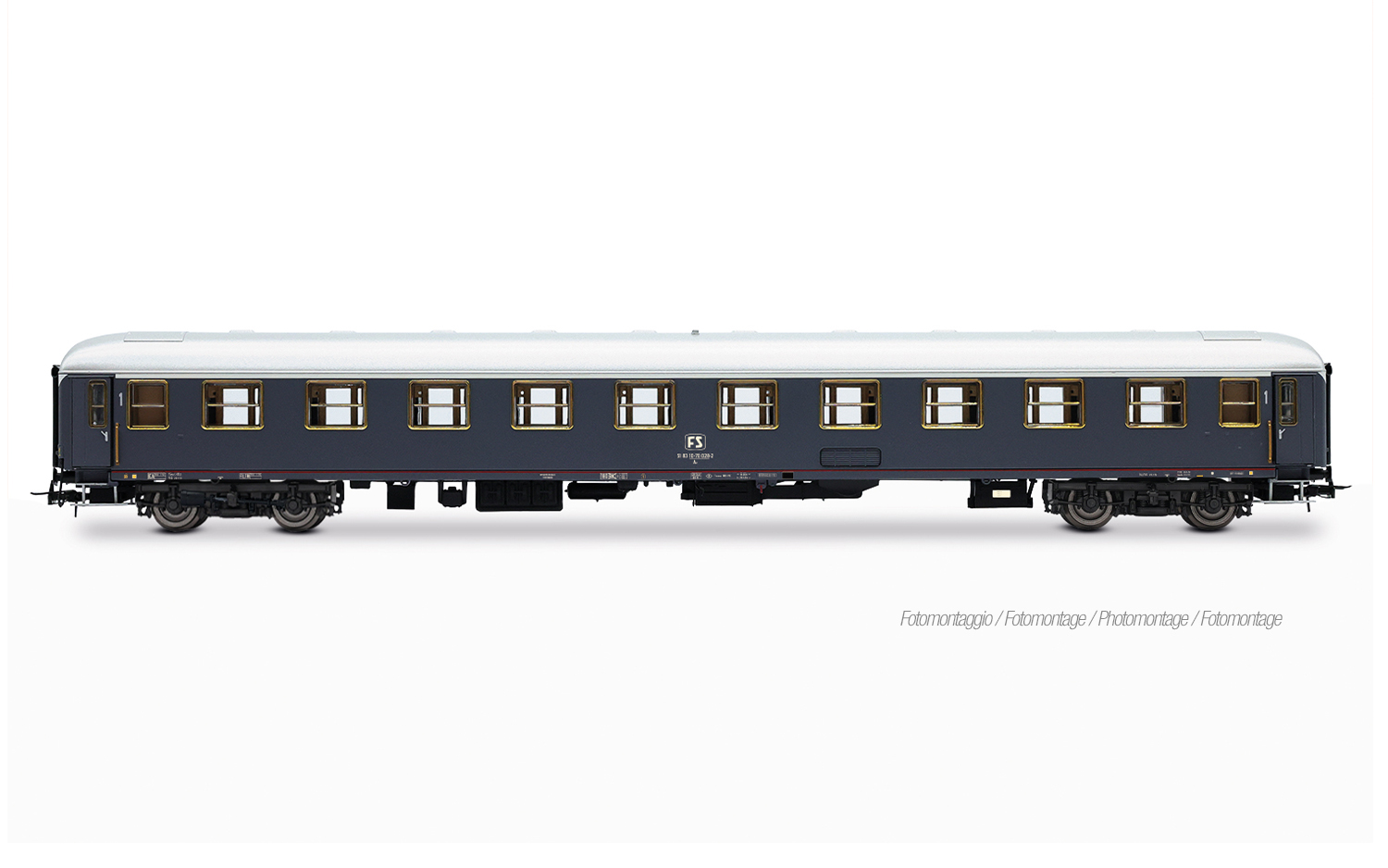 Rivarossi HR4429 FS, 2-tlg. Set „Rapido 904-905”, UIC-X '68 1. + 2. Klasse, M