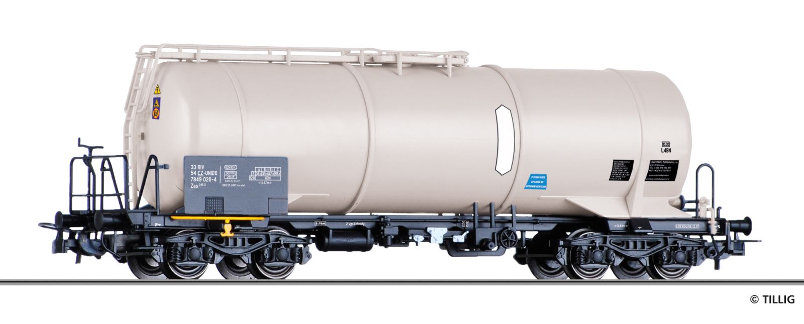 Tillig 77057 Kesselwagen Zas Unipetrol Doprava s.r.o. Spur H0
