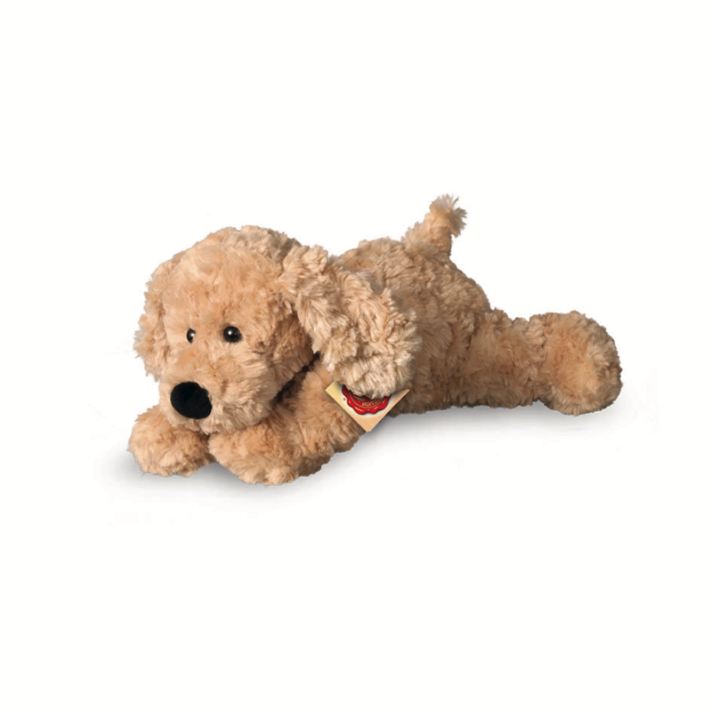 Teddy Hermann 919285 Schlenkerhund beige 28 cm Stoff/Plüsch/Kuscheltier