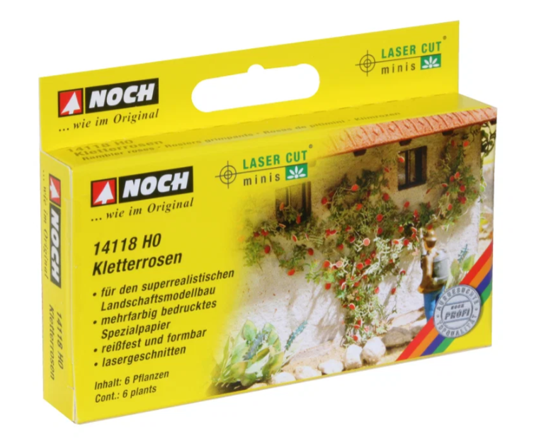 Noch 14118 LaserCut minis Kletterrosen Spur H0 1:87