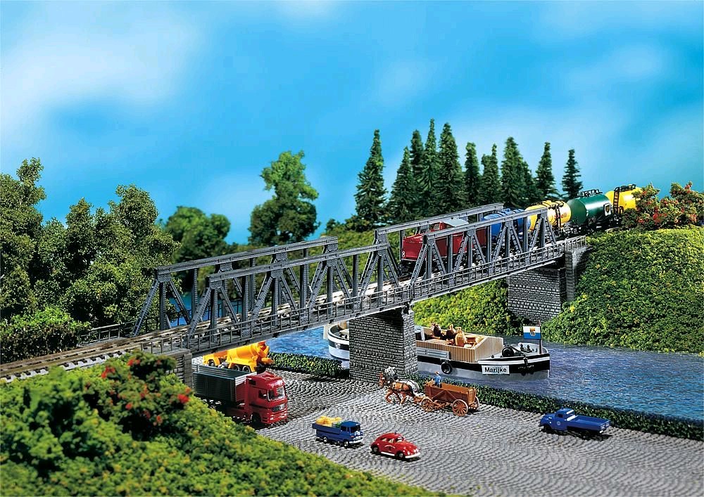 Faller 222578 2 Kastenbrücken mit Brückenköpfen 1:160 Spur N Neu OVP