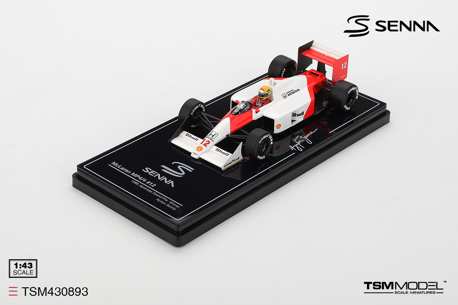 TSM TSM430893 1:43 MCLAREN MP4/4 #12 AYRTON SENNA