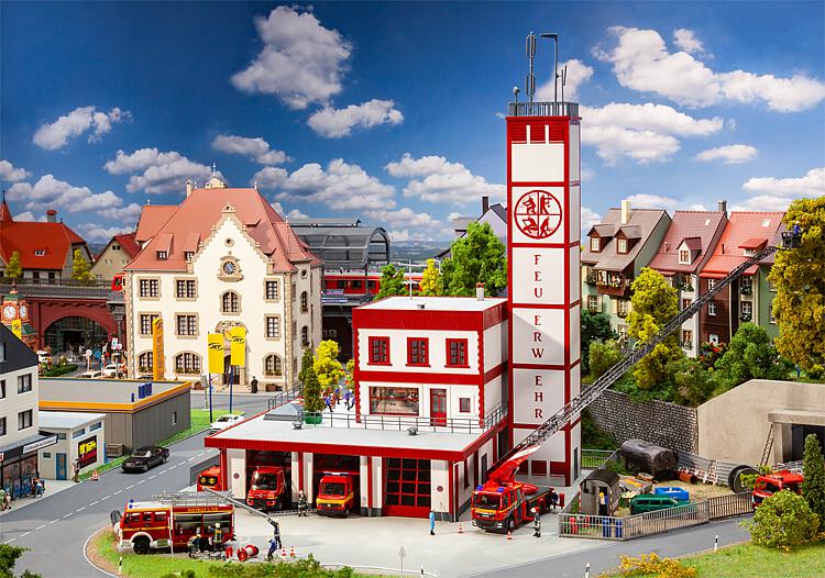 Faller 130159 Moderne Feuerwache 1:87 Spur H0 Bausatz Neu OVP
