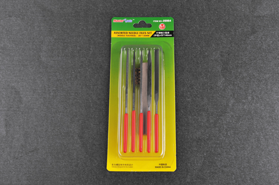 Master Tools 09964 Assorted needle files set (Middle-Toothed 3x140mm) NEU