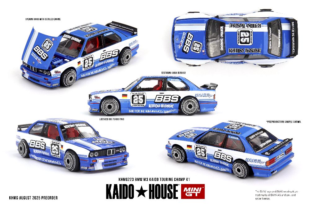 Kaido House 223 BMW M3 (E30) Kaido Touring Champ V1 1989 1:64 NEU