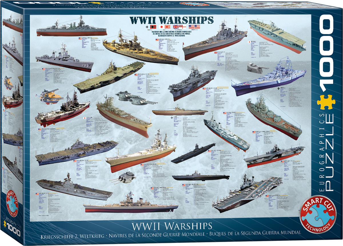 EUROGRAPHICS 6000-0133 Kriegsschiffe des 2. Weltkriegs 1000 Teile Puzzle