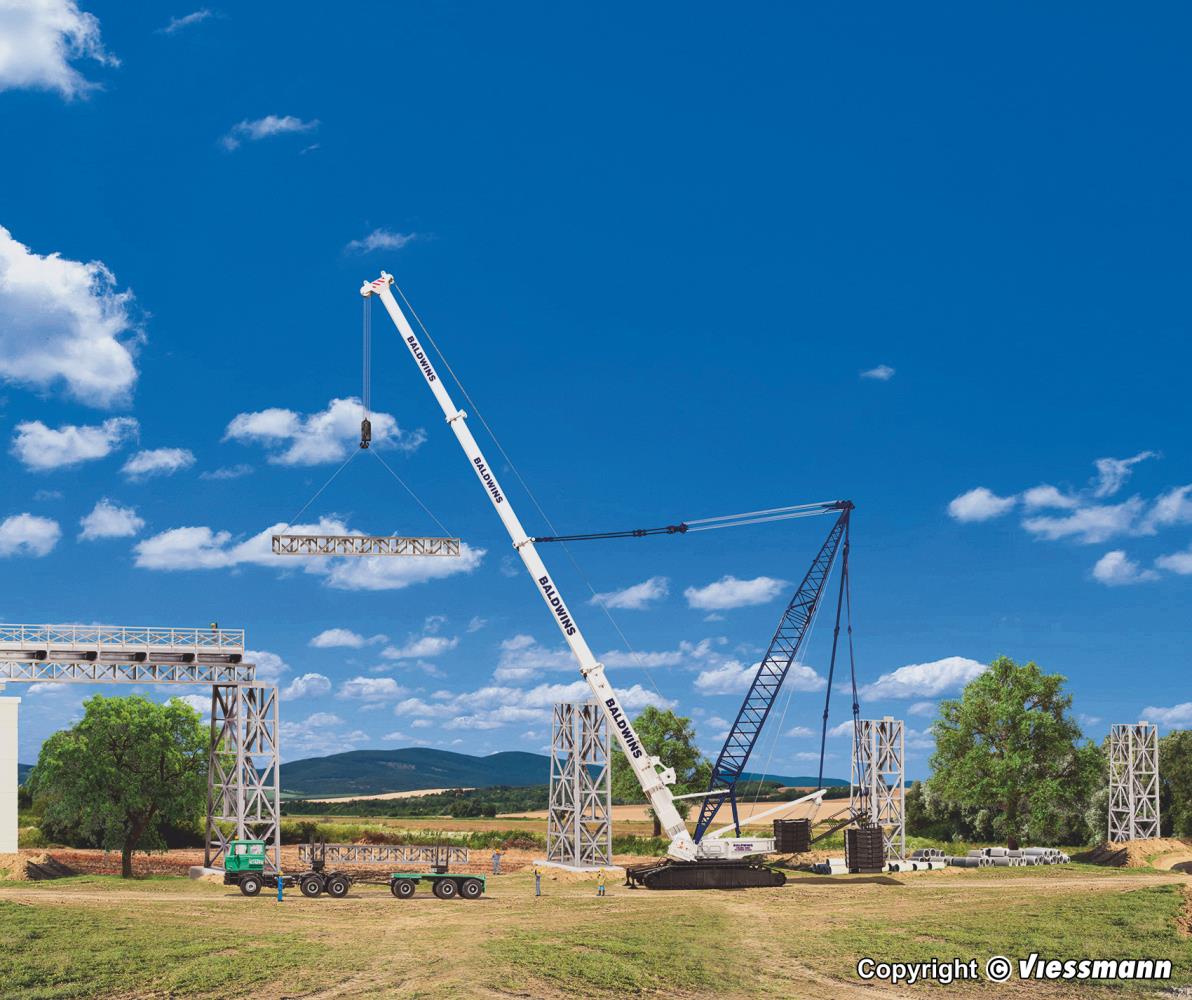 Kibri 13022 LIEBHERR LTR 1800 Tele Derrick 1:87 Spur H0 Bausatz