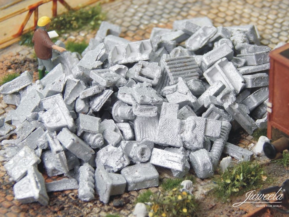 Juweela 28189 Industrieschrott Alu, 75g (Miniatur)