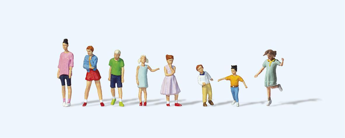 Preiser 10766 Jugendliche und Kinder 1:87 Spur H0 Neu OVP Figuren