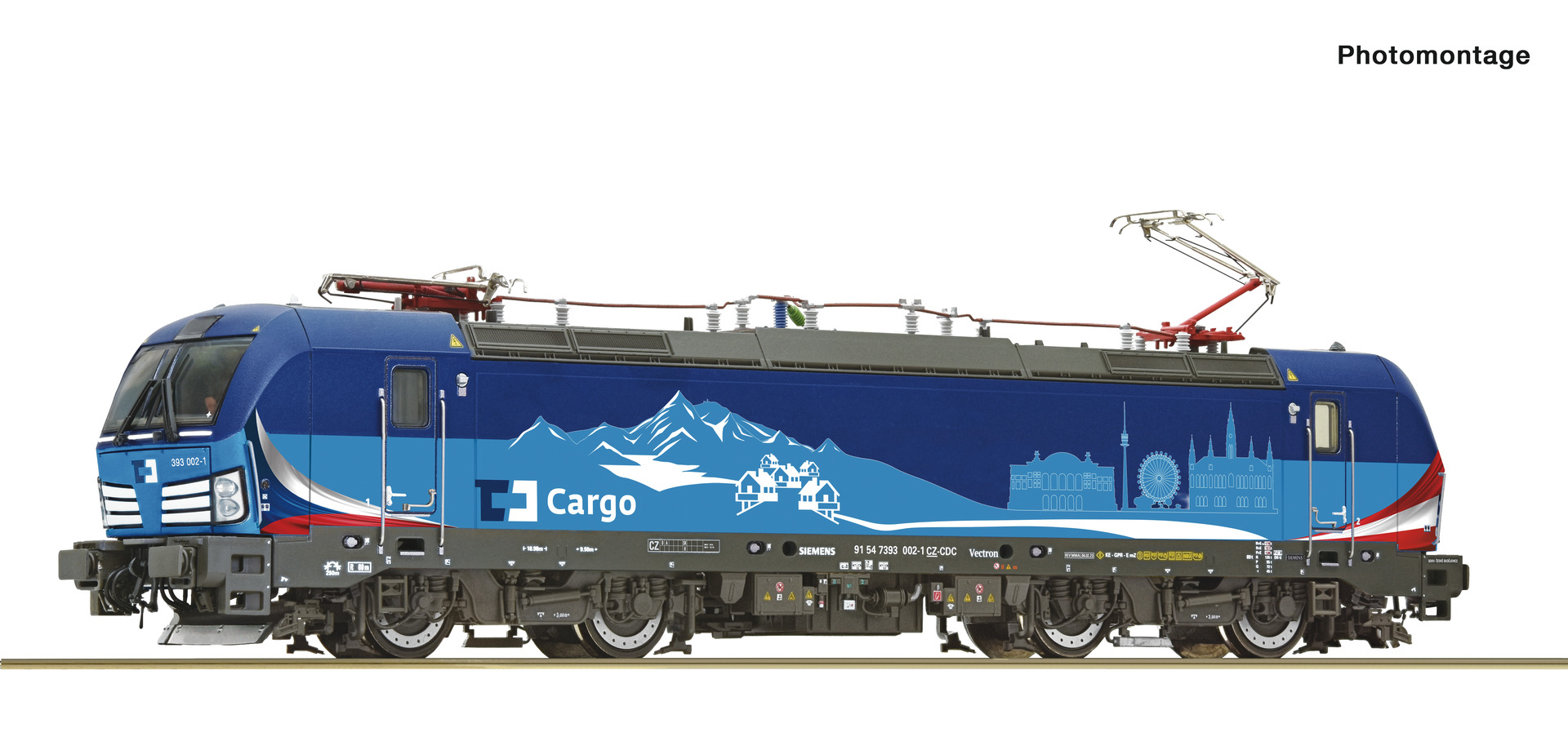 Roco 7520113 Elektrolokomotive 393 002-1 CD Cargo 1:87 Spur H0