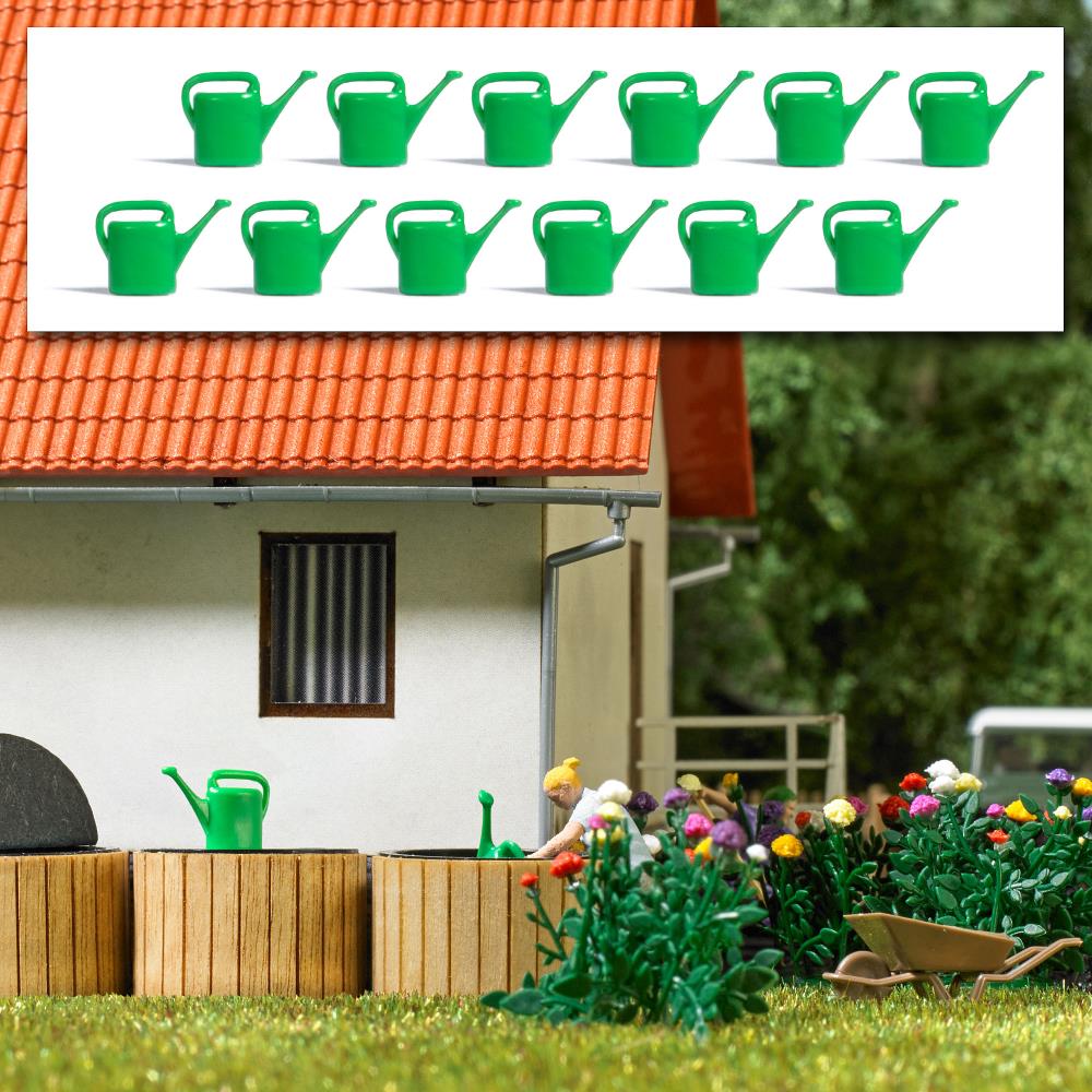 Busch 7751 Mini Ausgestaltungs-Set Gießkannen 1:87 Spur H0 Neu