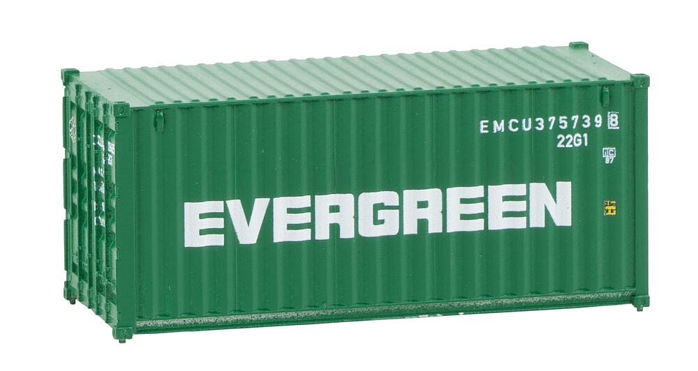 Faller 182004 20' Container EVERGREEN, H0 1:87, Ep. IV, NEU OVP