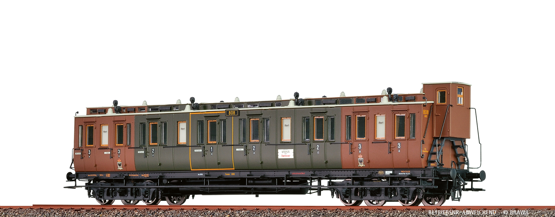 Brawa 45268 H0 Abteilwagen ABC4 K.P.E.V.