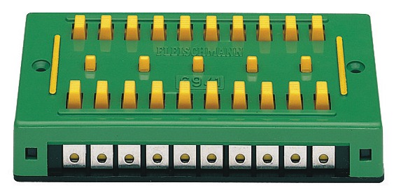 Fleischmann 6941 Klemmenplatte zur Kabelverlängerung für 10 Anschlüsse
