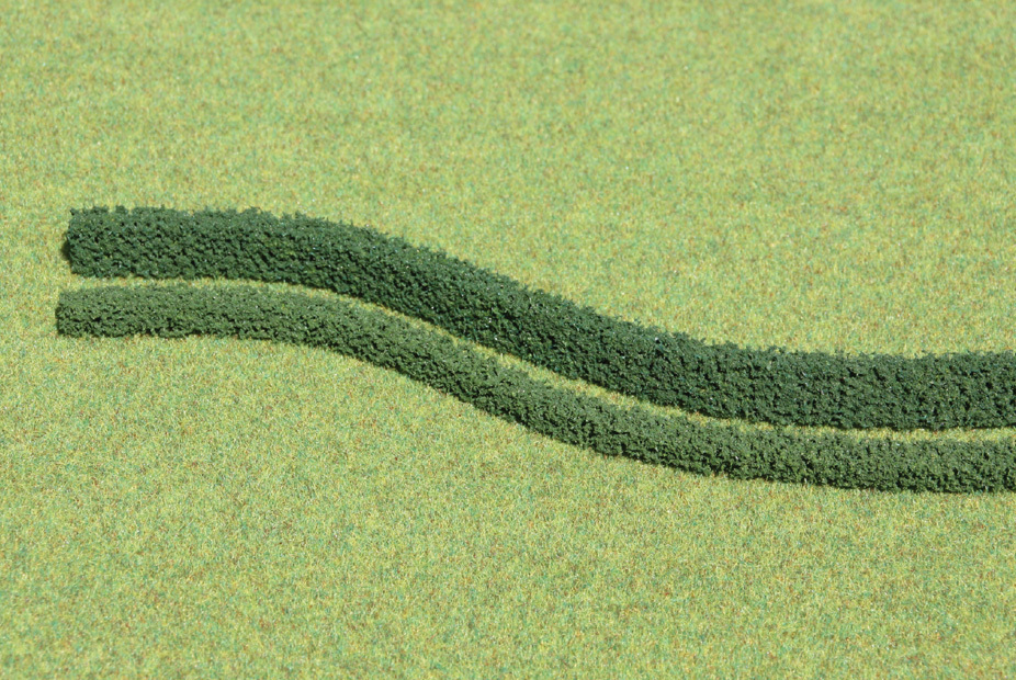 Heki 1185 3 flexible Hecken dunkelgrün 7 x 7 mm je 50 cm lang