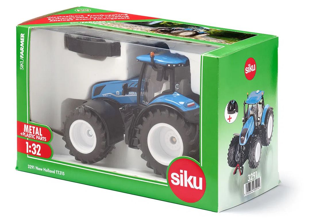 Siku 3291 New Holland T7.315 HD 1:32 Spur 1 Standmodell Neu
