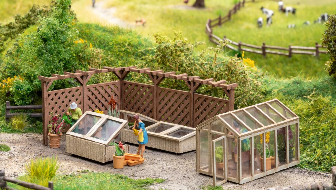 Noch 66805 Laser-Cut Deko-Set "Im Garten" - Spur H0 - Bausatz