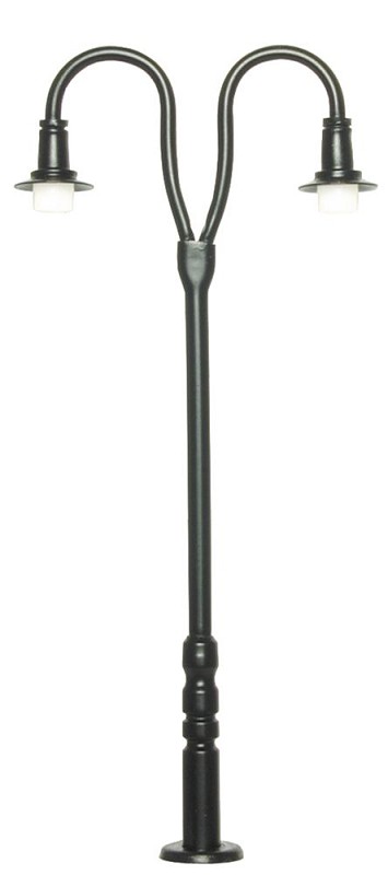 Viessmann 6041 H0 Bahnsteigleuchte zweiflammig, 2 LEDs warmweiß