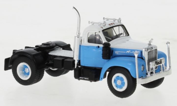 Brekina 85976 Mack B 61 weiss/hellblau 1953 1:87 Spur H0 Neu OVP