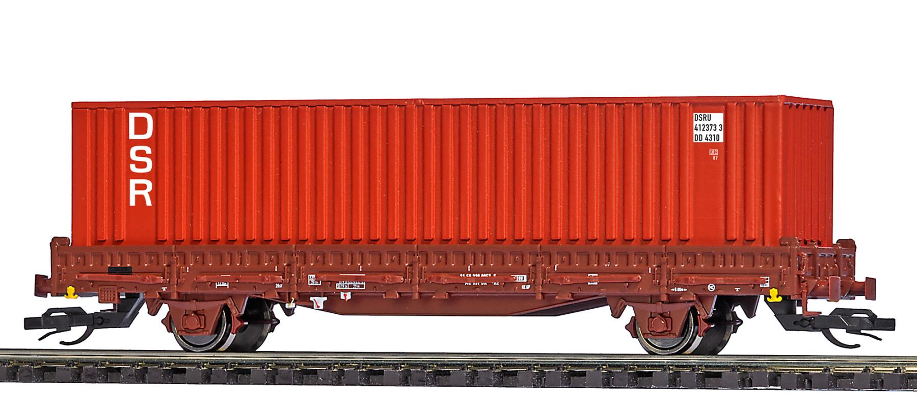 Busch 31509 Flachwagen mit Rungen Ks [3300] 1:120 Spur TT Neu