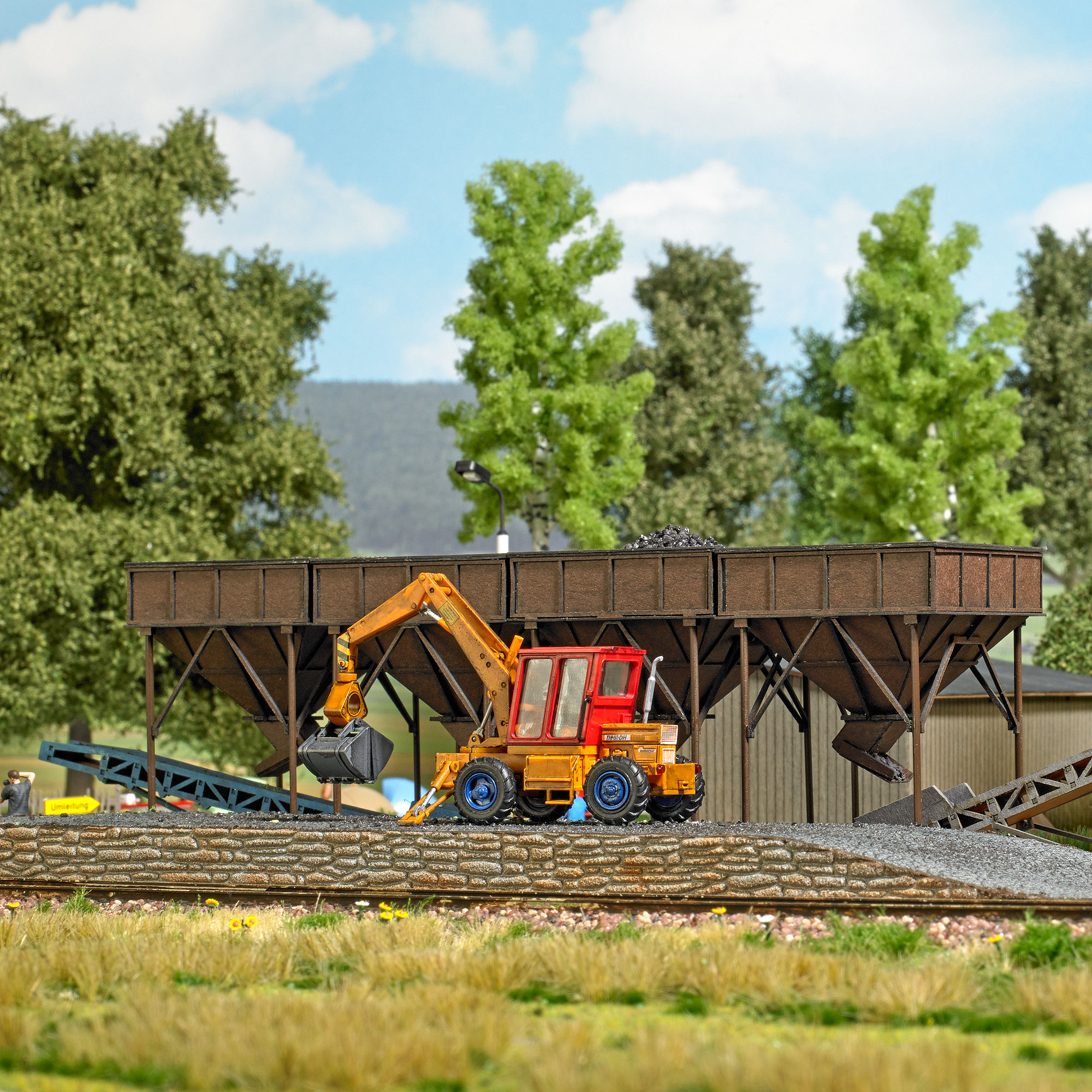 Busch 1972 2 Kohlebunker 1:87 Spur H0 Bausatz Neu OVP