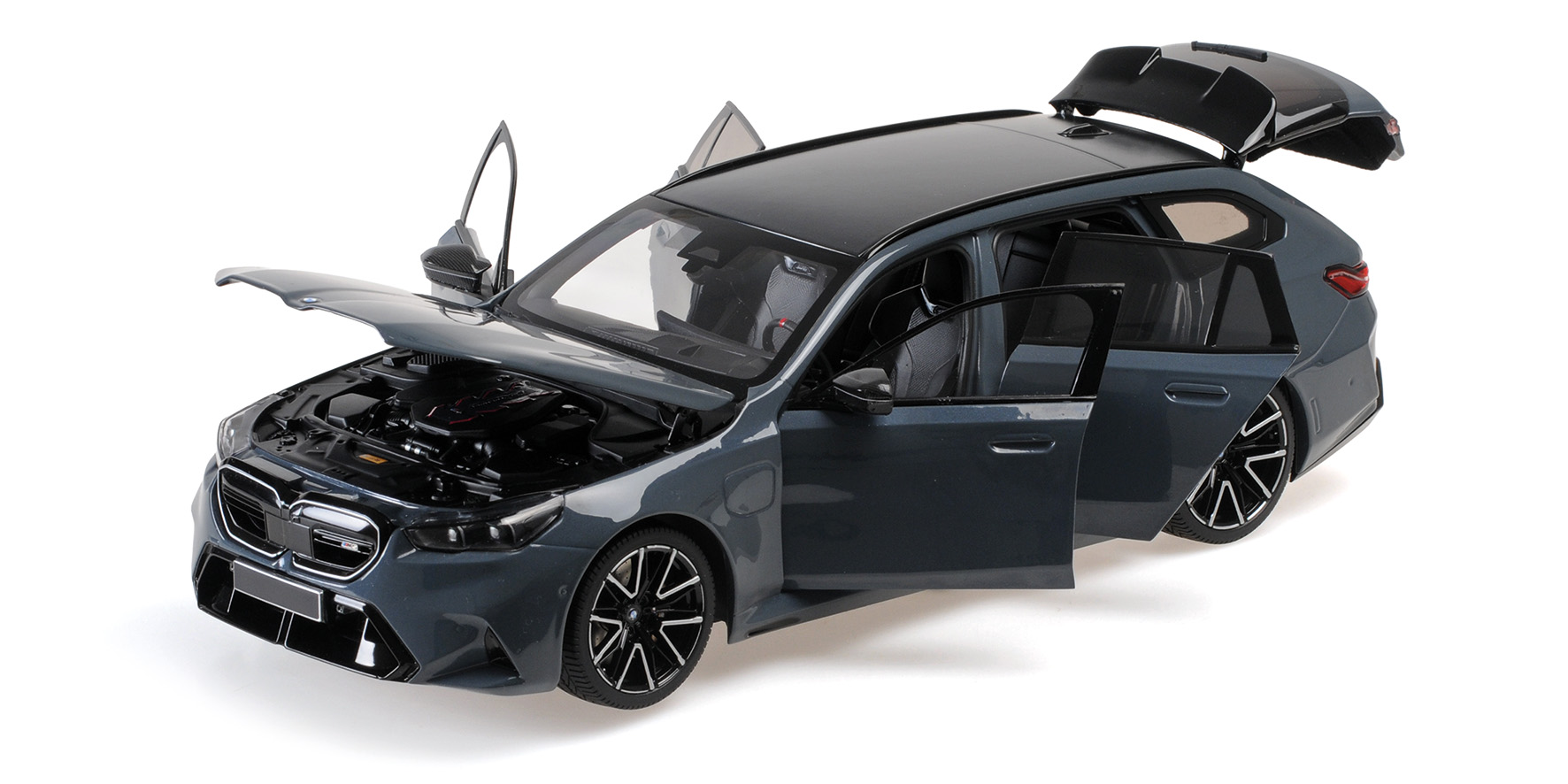 Minichamps 110023901 BMW M5 TOURING 2024 GREY METALLIC 1:18 NEU OVP