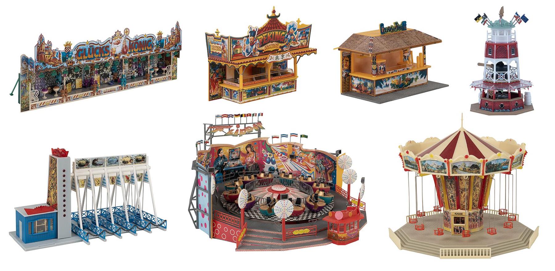 Faller 140460 Kirmes-Set Jahrmarktvergnügen 1:87 Spur H0 Bausatz