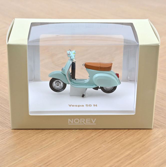 Norev 182081 Vespa 50 N 1969 Acqua Marina Blau 1:18 Standmodell