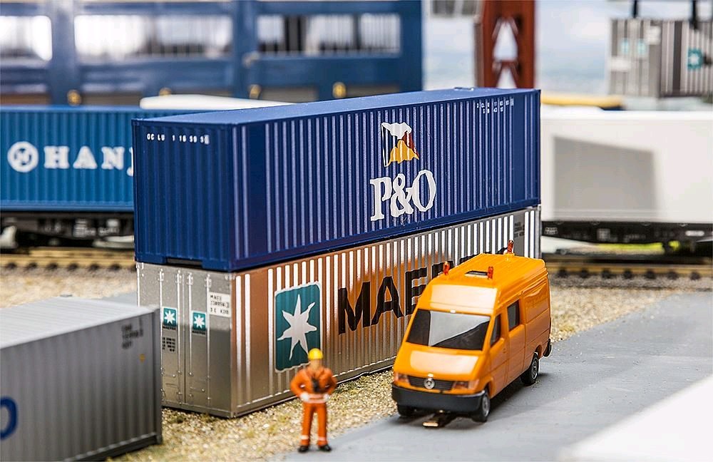 Faller 180843 40' Hi-Cube Container P&O 1:87 Spur H0 Neu OVP