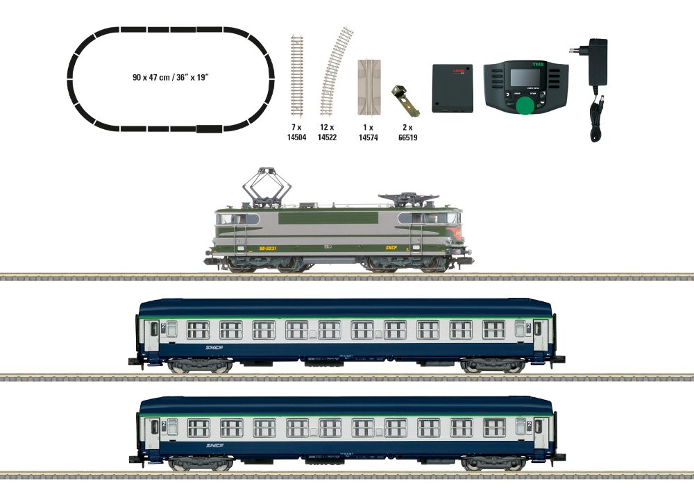 Trix 11168 Digital-Startpackung Schnellzug (SNCF) 1:160 Spur N