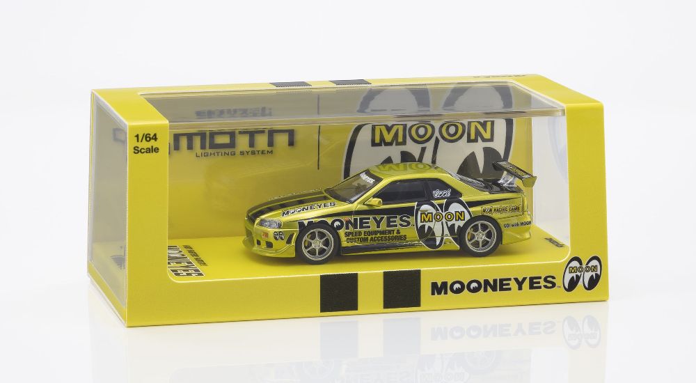 Kyosho 07134LM1 1:64 NISSAN SKYLINE GT-R (R34) MOONEYES 1 WITH LED 2026
