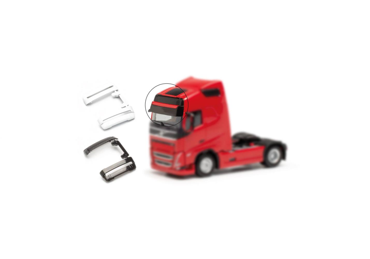 Herpa 054492 Zubehör Sonnenblende groß Volvo FH Gl. XL 1:87 Neu