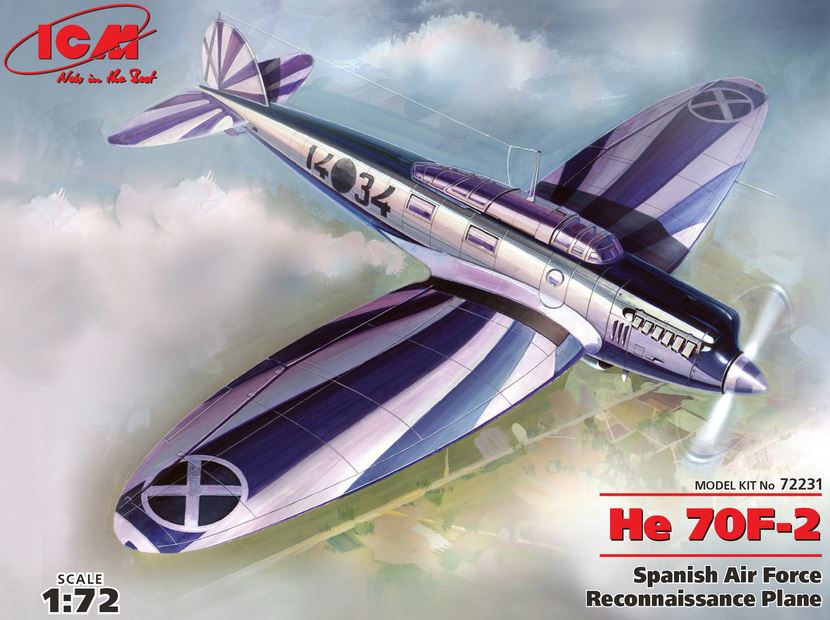 ICM 72231 He 70F-2 - 1:72 - Bausatz - Neu - OVP